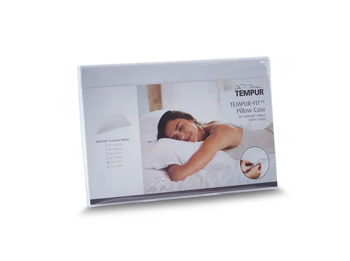 TEMPUR-FIT™ Taie d'oreiller pour oreiller Original et Millenium - Blanc